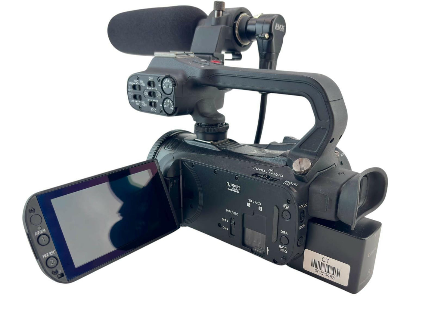 Canon XA35 HD 20x Optical Zoom Digital Camcorder w/ HDU-1 Handle & MC24-ES Mic