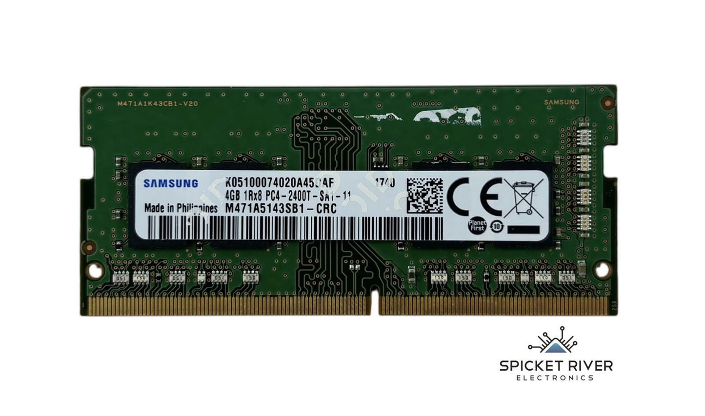 Lot of 2 - Samsung M471A5143SB1-CRC 4GB 1Rx8 PC4-2400T DDR4 SODIMM RAM Memory