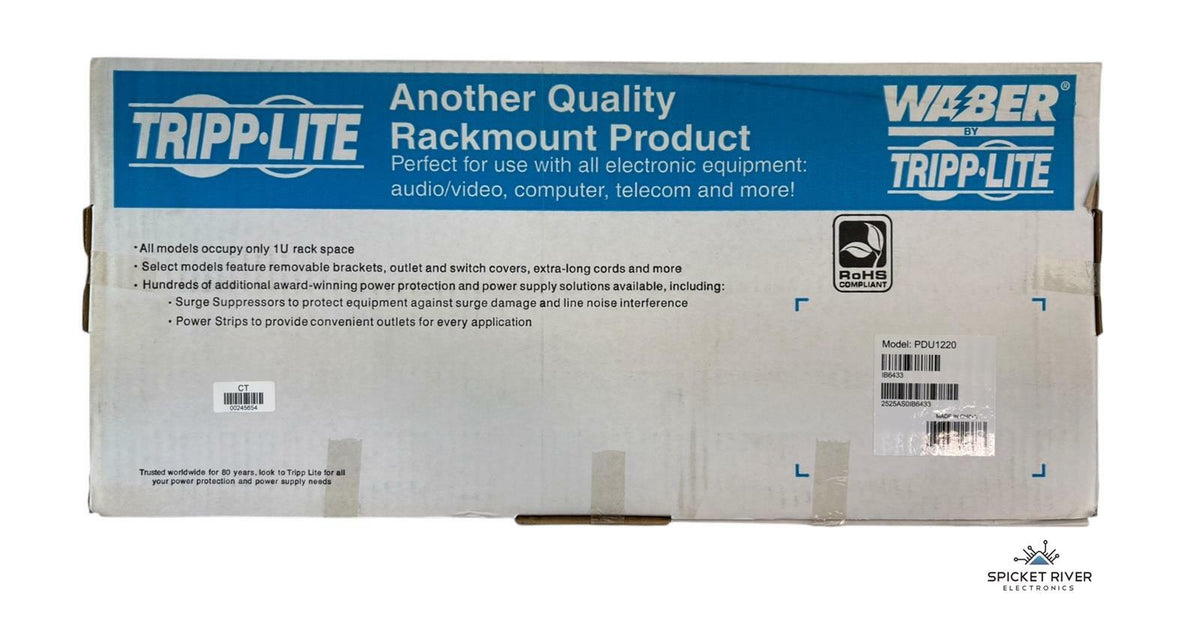 NEW - Tripp Lite PDU1220 13-Outlet 120V Single-Phase Basic 1U PDU