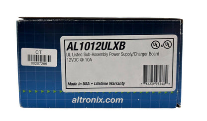 NEW Open Box - Altronix AL1012ULXB Sub-Assembly Power Supply Charger Board 12VDC