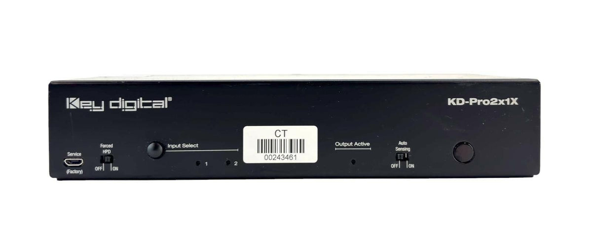 Key Digital KD-Pro2x1X Pro Series 4K/18G HDMI Auto Switcher - No AC