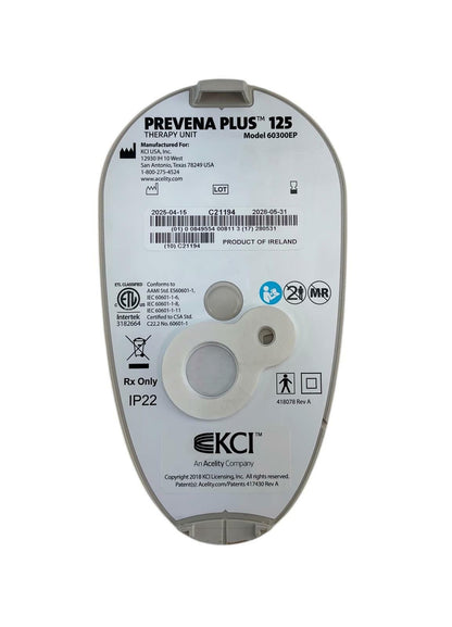 KCI Prevena Plus 125 Therapy Unit Incision Management System 60300EP