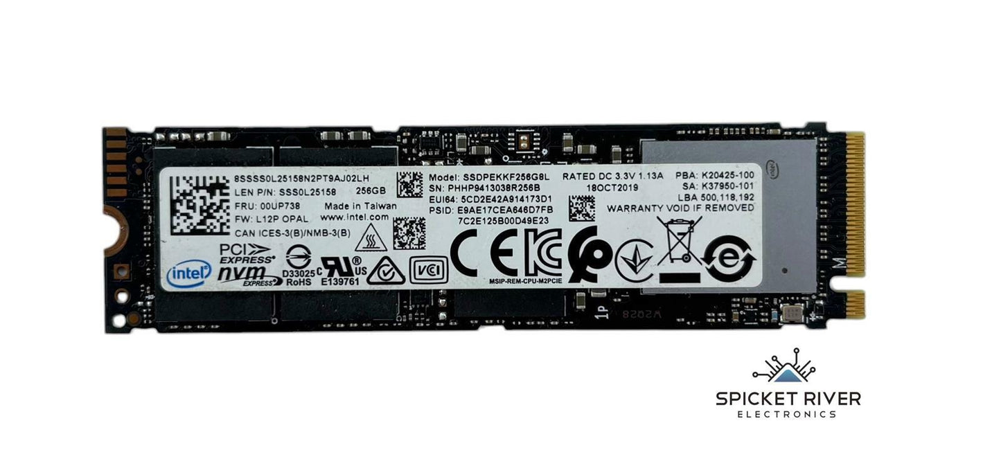 Intel SSDPEKKF256G8L 256GB M.2 2280 PCIe NVMe SSD Solid State Drive