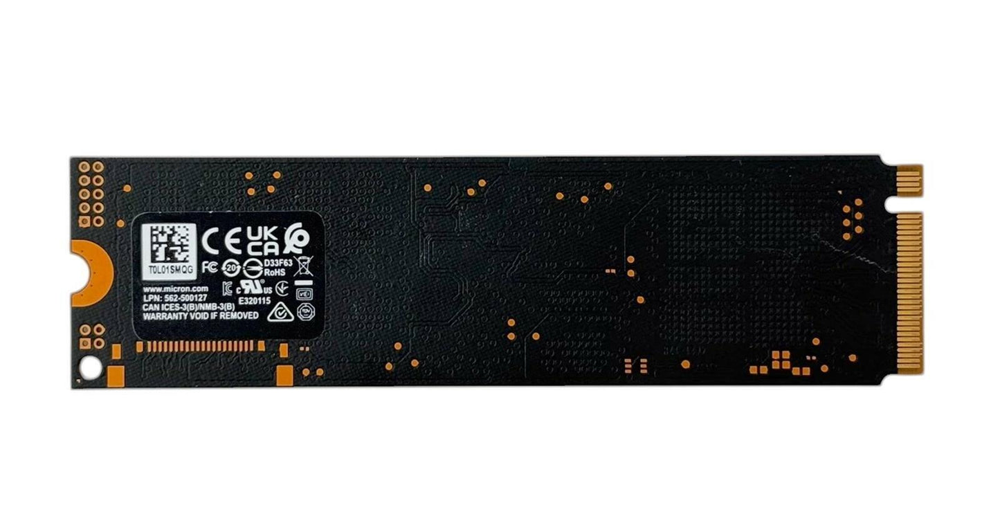 Micron 3400 512GB M.2 2280 NVMe PCIe Gen4 x4 Solid State Drive SSD MTFDKBA512TFH