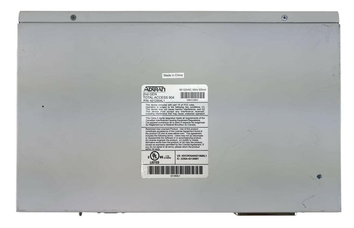 Adtran Total Access 904 2nd Gen Router IP Business Gateway 4212904L1