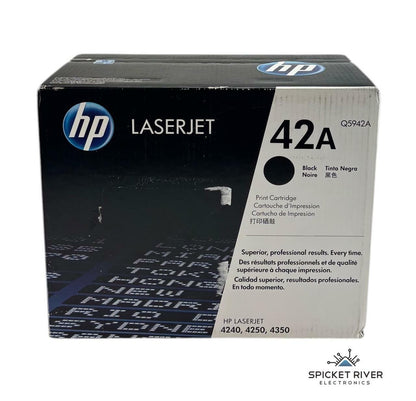 NEW - Genuine HP LaserJet 502A Q5942A Black Toner Print Cartridge