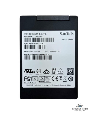 SanDisk X400 SD8SB8U-1T00-1122 1TB SATA 6Gb/s 2.5" Solid State Drive SSD