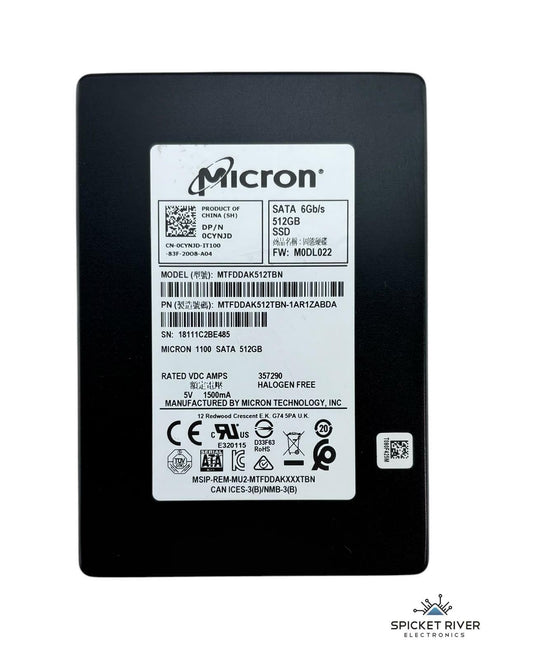 Micron 1100 MTFDDAK512TBN 512GB SATA 6Gb/s 2.5" Internal SSD Solid State Drive