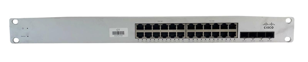 Cisco Meraki MS220-24P-HW 24-Port Cloud Managed Network Switch - Unclaimed