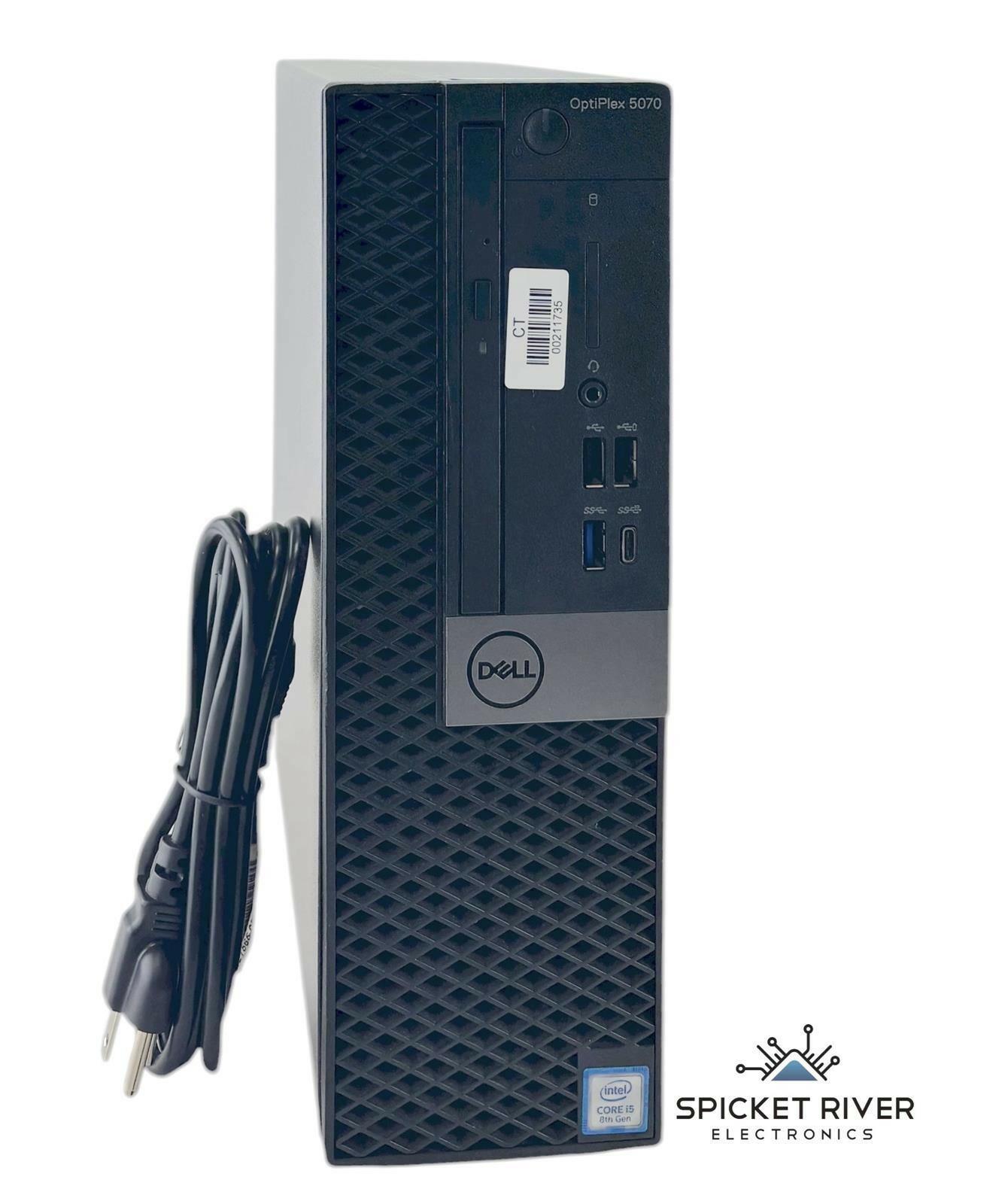 Dell OptiPlex 5070 SFF 3GHz 6-Core i5-8500 500GB SSD 500GB HDD 16GB RAM Win11Pro