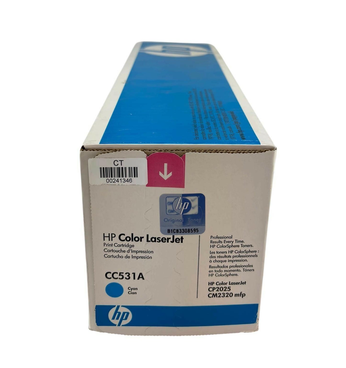 NEW - Genuine HP Color LaserJet CC531A Cyan Toner Cartridge