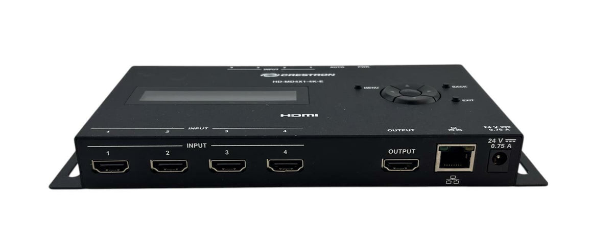 Crestron HD-MD4X1-4K-E 4K HDMI Switcher AV Control PN 6507491 - No AC