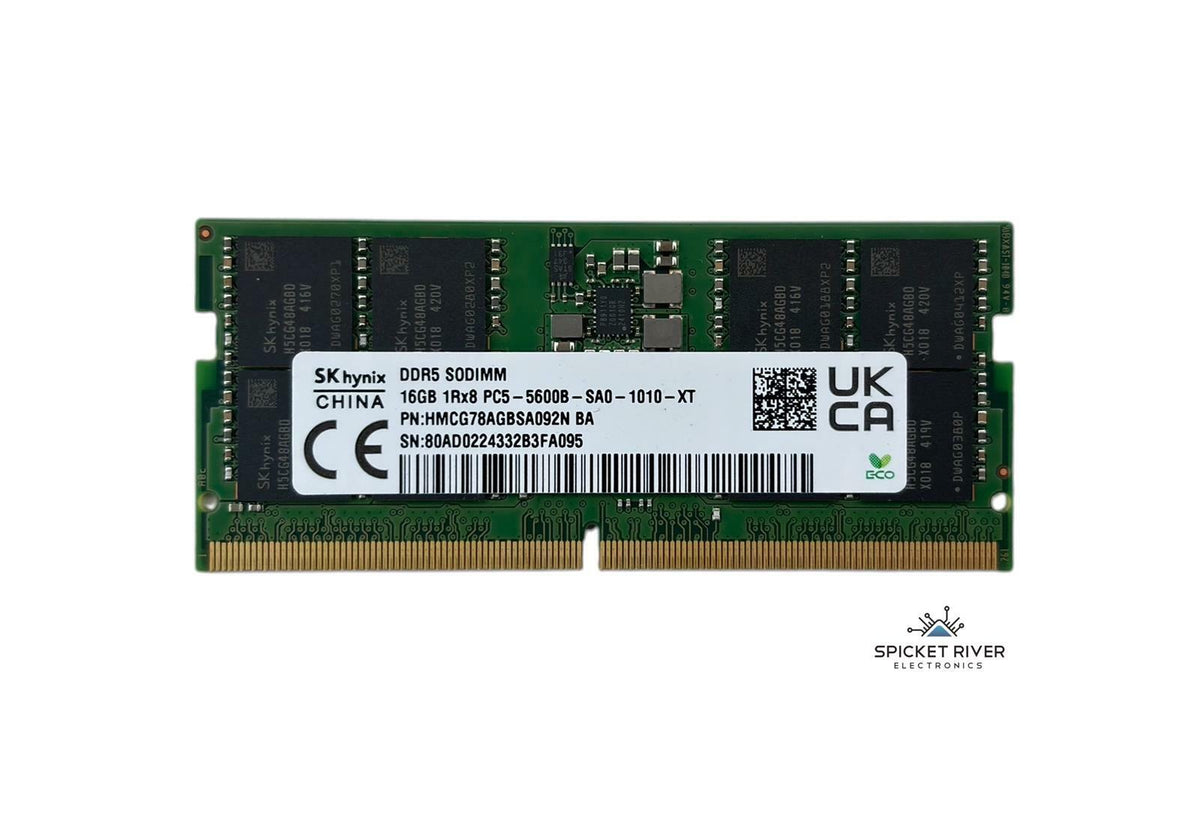 SK Hynix HMCG78AGBSA092N 16GB 1Rx8 PC5-5600B DDR5 SODIMM Dekstop/Laptop RAM