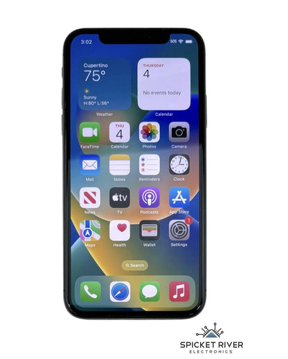 Apple iPhone X A1865 - 64GB Unlocked Space Gray iOS Smartphone - Good Batt READ