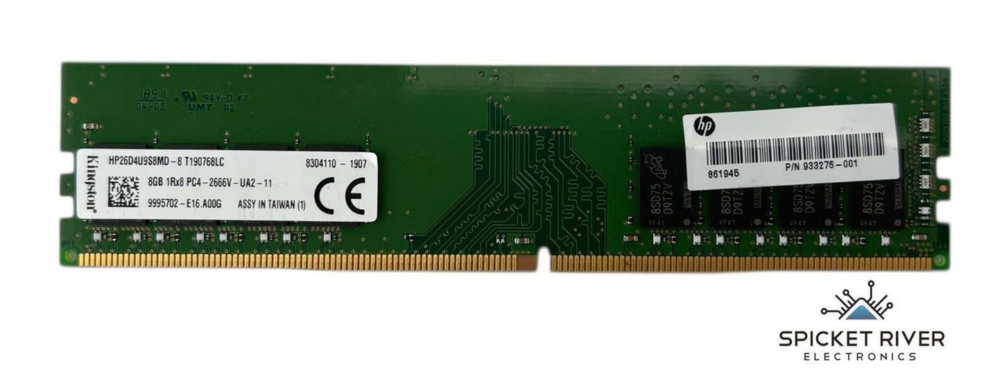 Kingston HP26D4U9S8MD-8 8GB 1Rx8 PC4-2666V DDR4 Desktop Memory RAM