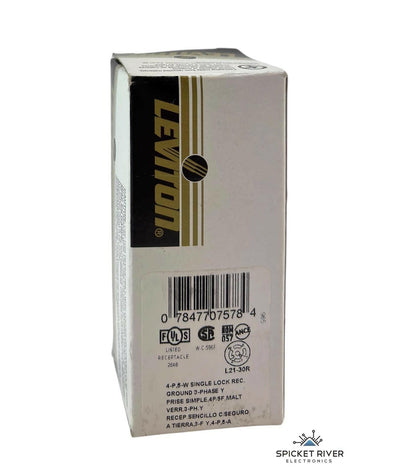 Open Box - Leviton Model 2810 30A 120/208V 3PY Flush Mount Locking Receptacle