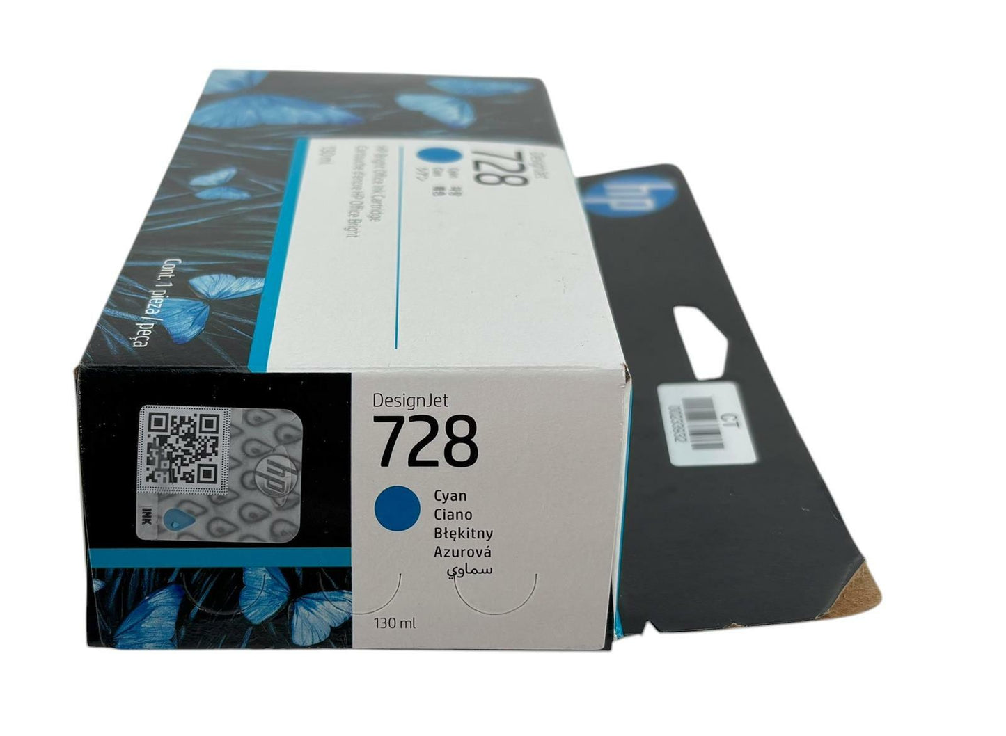 NEW - HP F9J67A DesignJet 728 Cyan Bright Office Ink Cartridge 130ml Dec 2027