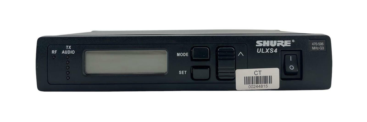Shure ULXS4 G3 470-506MHz Wireless Microphone Receiver - No AC