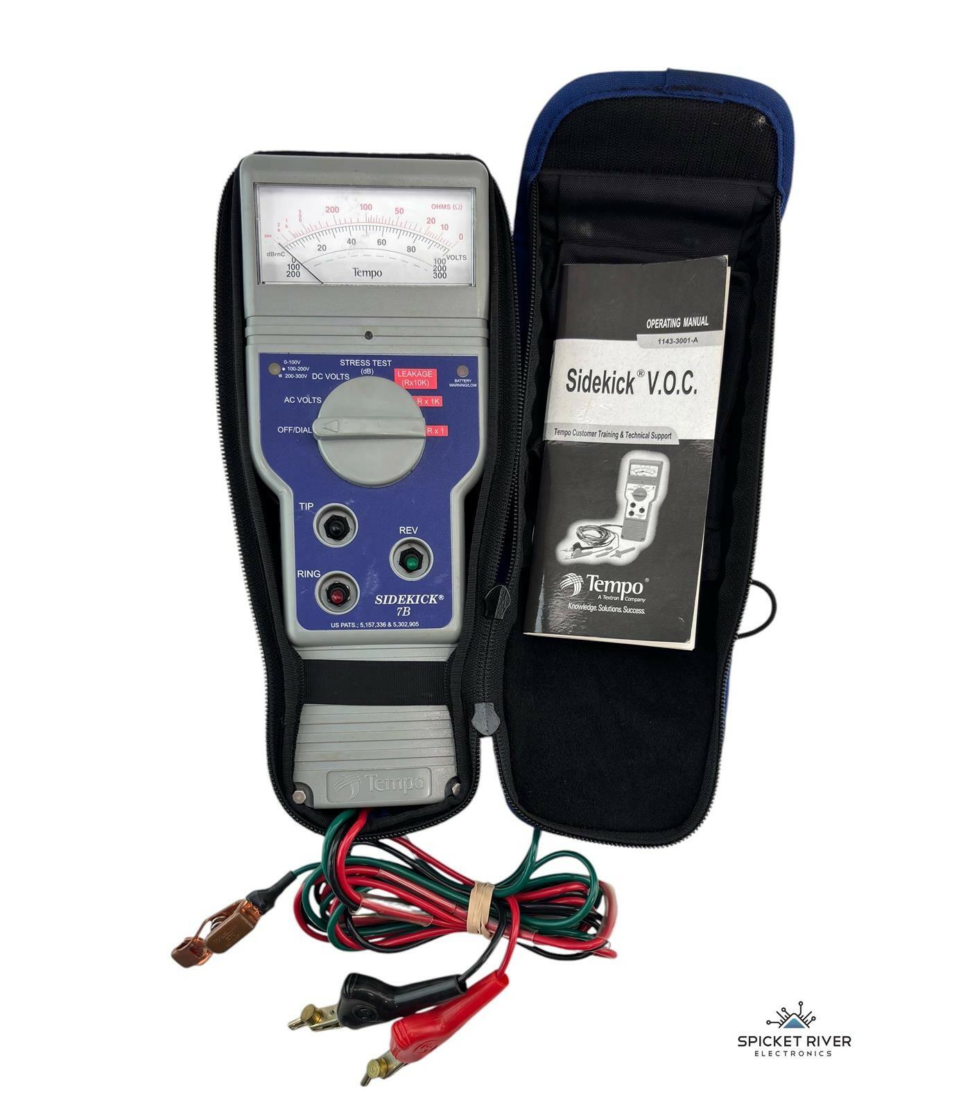 Textron Tempo Sidekick V.O.C. 1143-3001-A Cable Transmission & Noise Tester