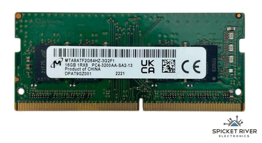 Micron MTA8ATF2G64HZ-3G2F1 16GB 1Rx8 PC4-3200AA DDR4 SODIMM RAM Module
