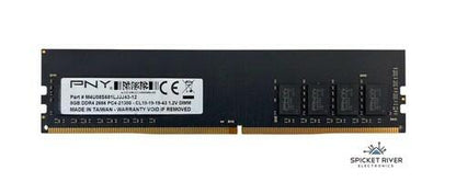 Lot of 2 - PNY M4U08S681LJJJ43-12 8GB DDR4 2666 PC4-21300 CL19 Desktop RAM