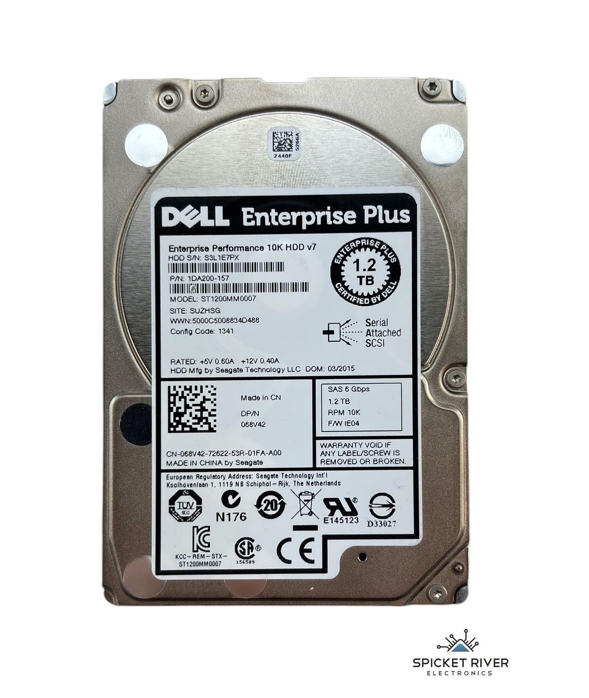 Dell Performance 10K v7 ST1200MM0007 1.2TB SAS 6Gb/s 10K RPM 2.5" Enterprise HDD