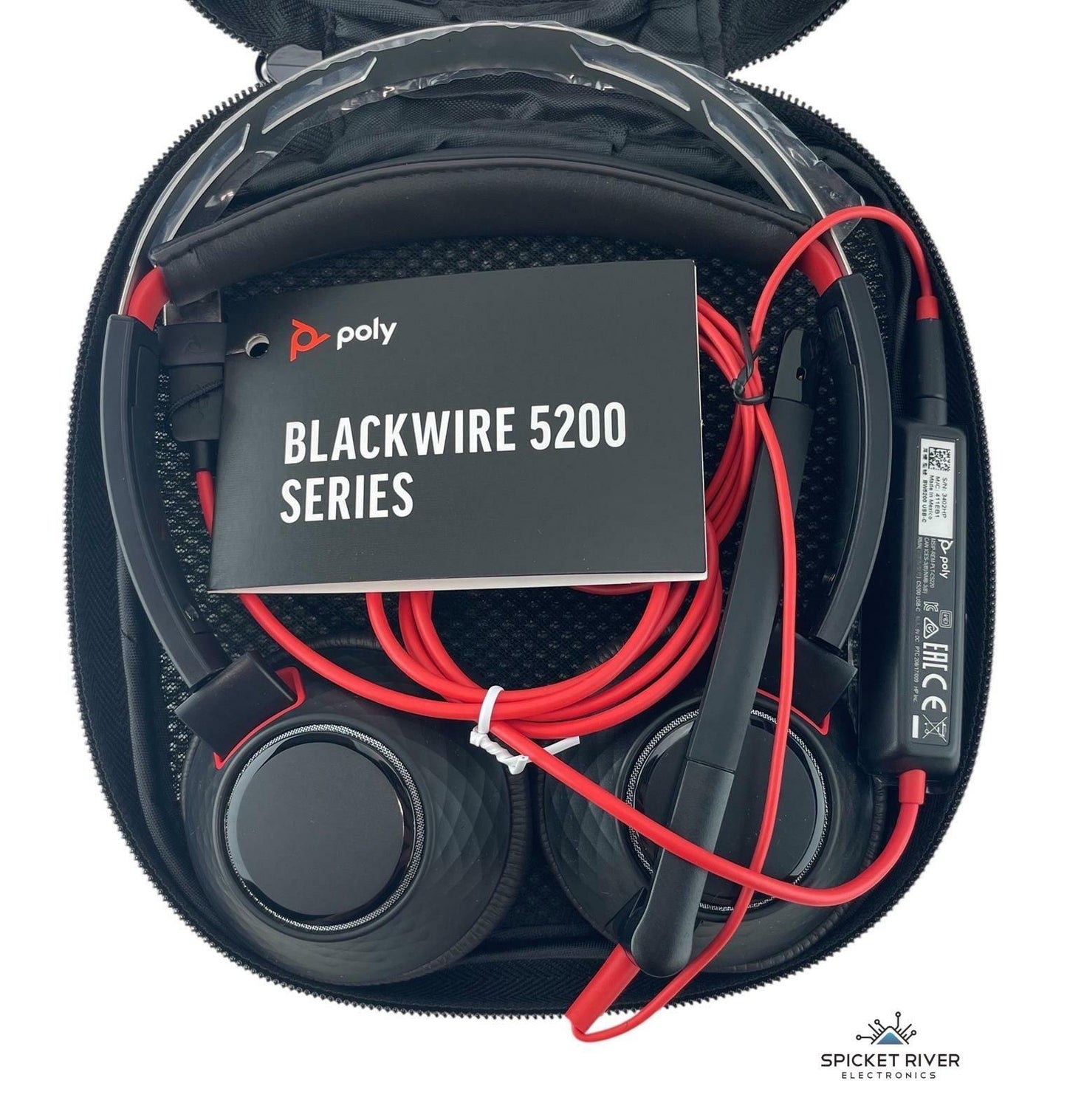 NEW - Open Box - Plantronics Poly Blackwire 5220 Wired USB/C Stereo Headset