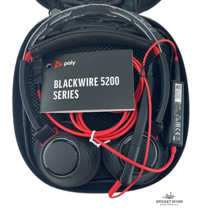 NEW - Open Box - Plantronics Poly Blackwire 5220 Wired USB/C Stereo Headset