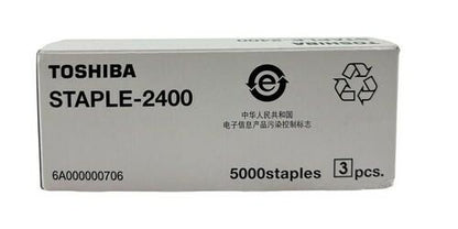 NEW Open Box of 3 Toshiba 6A000000706 STAPLE-2400 Staple Cartridges 5000 Staples