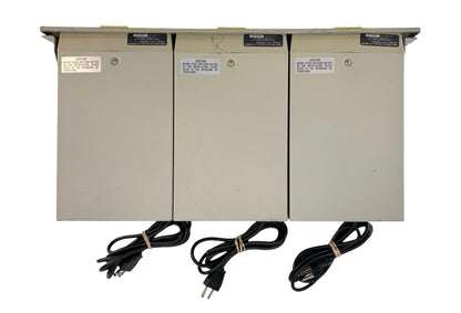 3x Panasonic WV-BM500U CRT Video Monitors w/ WV-BM503 Rackmount
