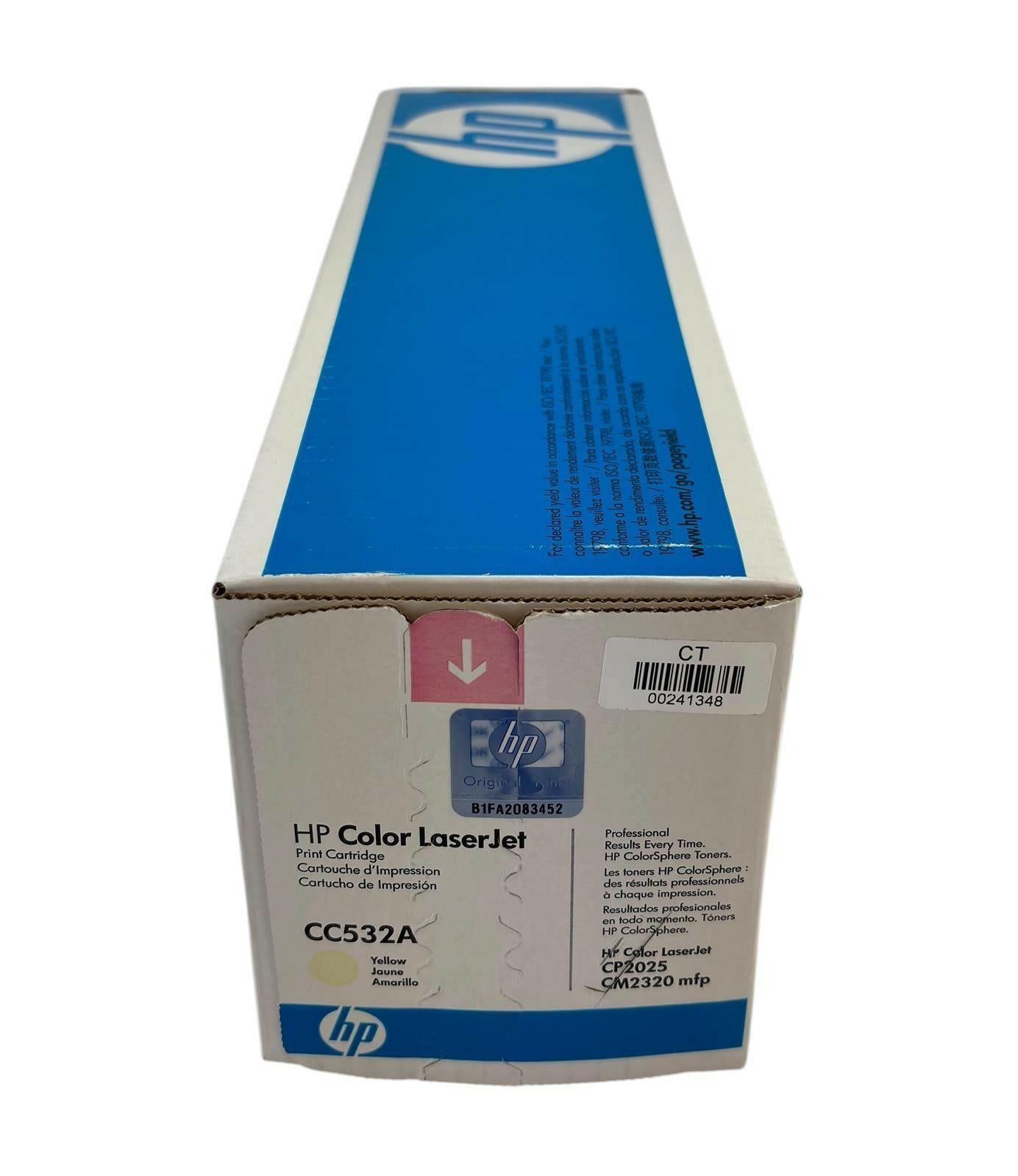 NEW - Genuine HP Color LaserJet CC532A Yellow Toner Cartridge