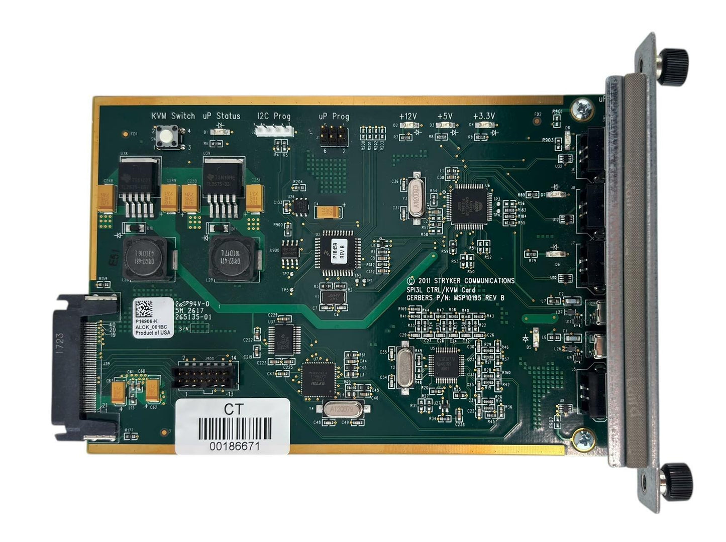 Stryker Communications MSP10195 SPI3L CTRL/KVM Card Module