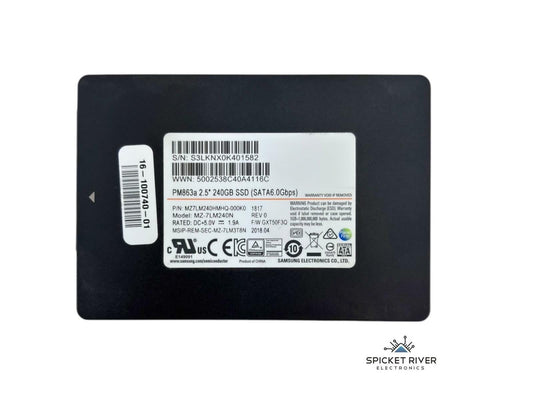 Samsung PM863a MZ-7LM240N 240GB SATA 6Gb/s 2.5" Solid State Drive SSD