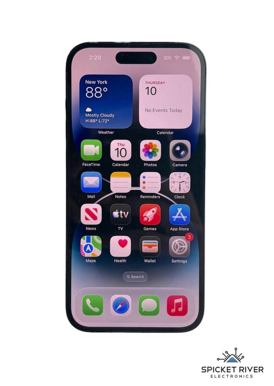 Apple iPhone 14 Pro A2650 128GB Unlocked Space Black Smartphone - READ #220302
