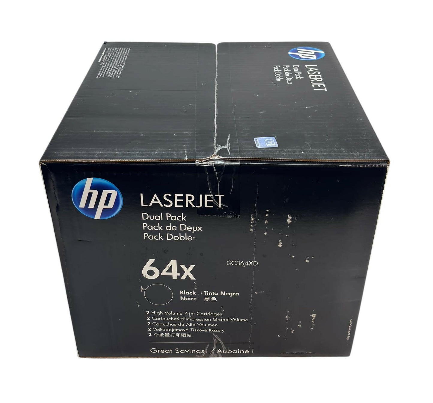NEW - Genuine HP LaserJet 64X CC364XD Dual Pack Black High Yield Toner Cartridge