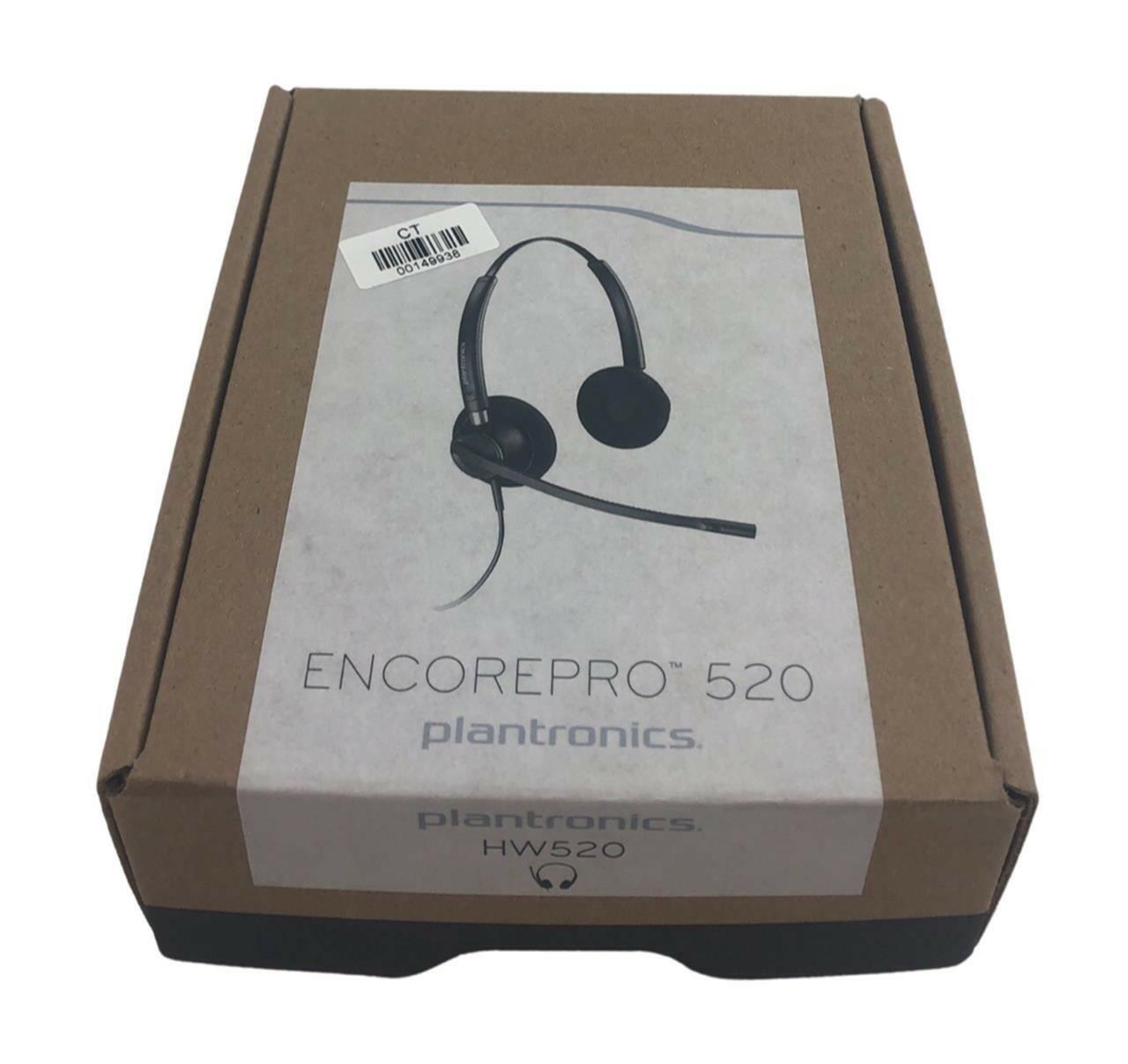 NEW - Open Box - Plantronics EncorePro HW520 Binaural Headset 89434-01