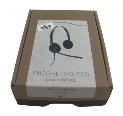 NEW - Open Box - Plantronics EncorePro HW520 Binaural Headset 89434-01