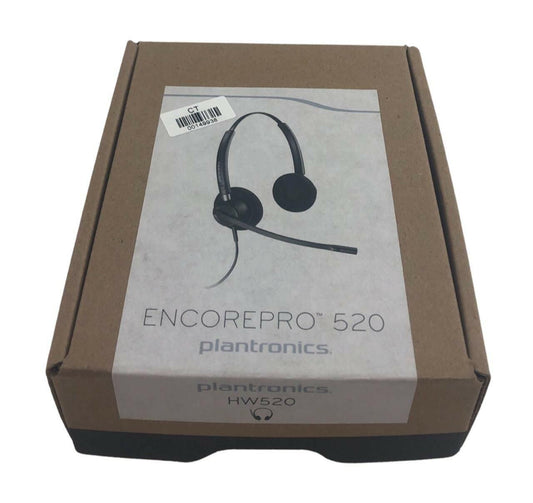 NEW - Open Box - Plantronics EncorePro HW520 Binaural Headset 89434-01