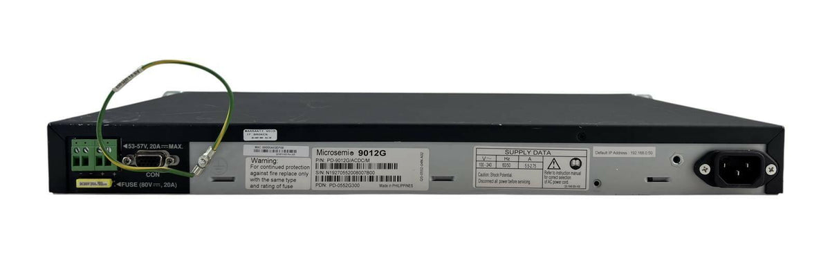 Microsemi PowerDsine 9012G HiPoE 12-Port GbE Midspan Injector PD-9012G/ACDC/M