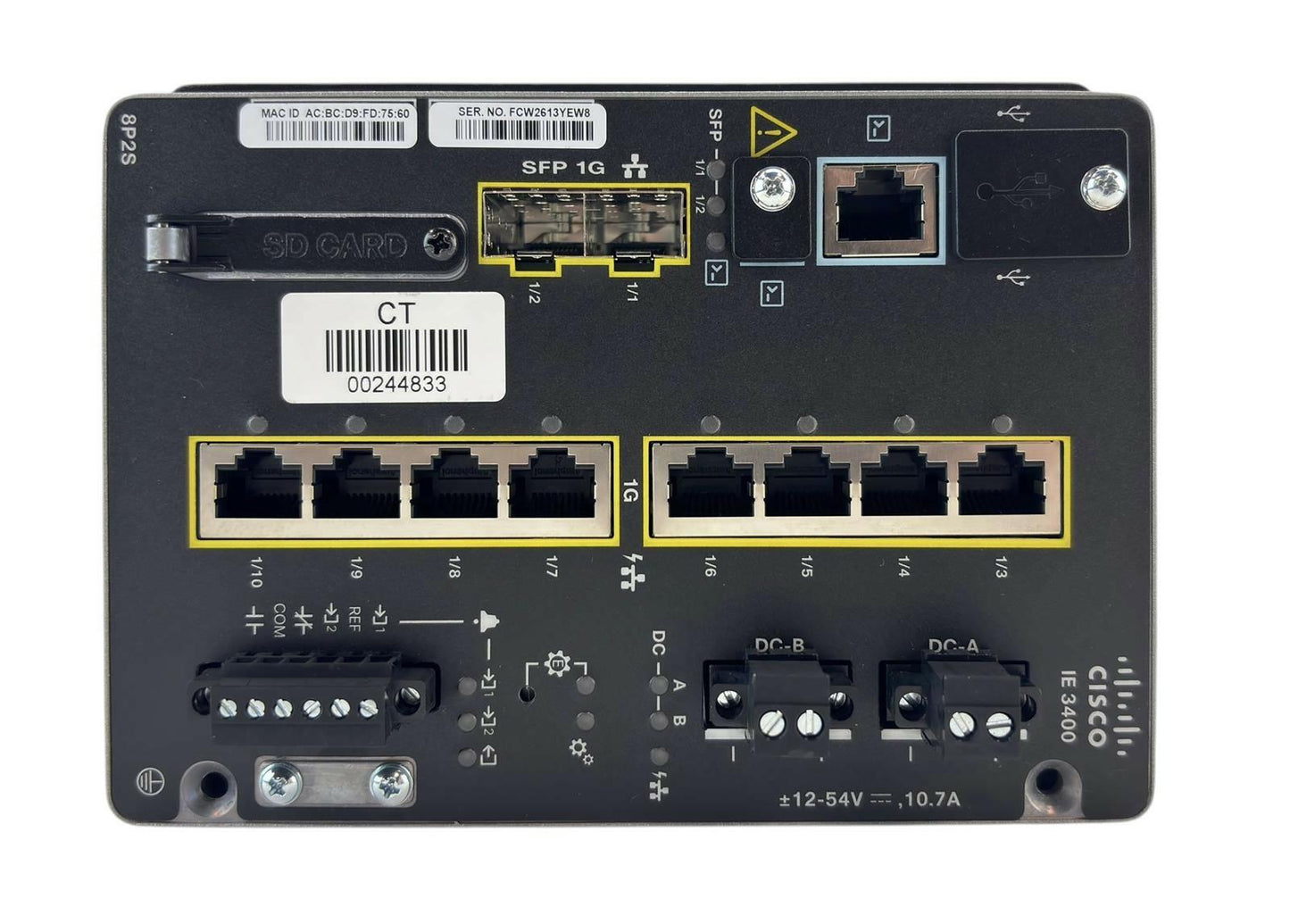 Cisco IE-3400-8P2S-A Rugged Series Industrial Ethernet Switch