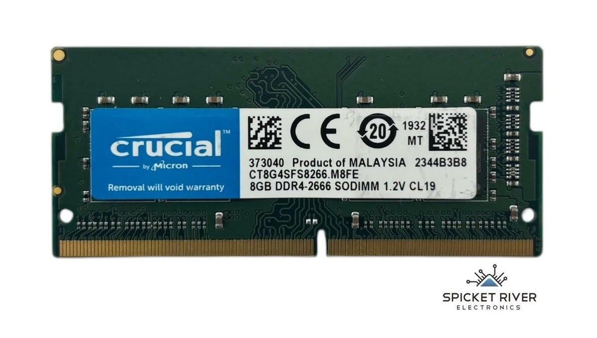 Crucial by Micron CT8G4SFS8266.M8FE 8GB DDR4-2666 SODIMM Laptop RAM