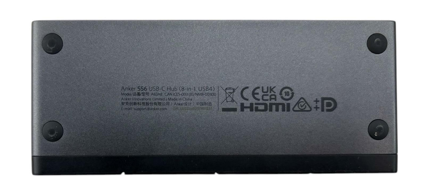 Anker 556 8-in-1 USB4 USB-C Hub 10Gbps Data 100W PD A83A8 - No Cables