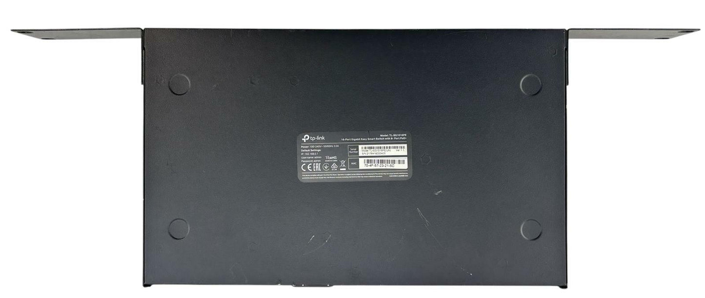 TP-Link TL-SG1016PE 16-Port Gigabit Easy Smart Switch w/ 8-Port PoE+