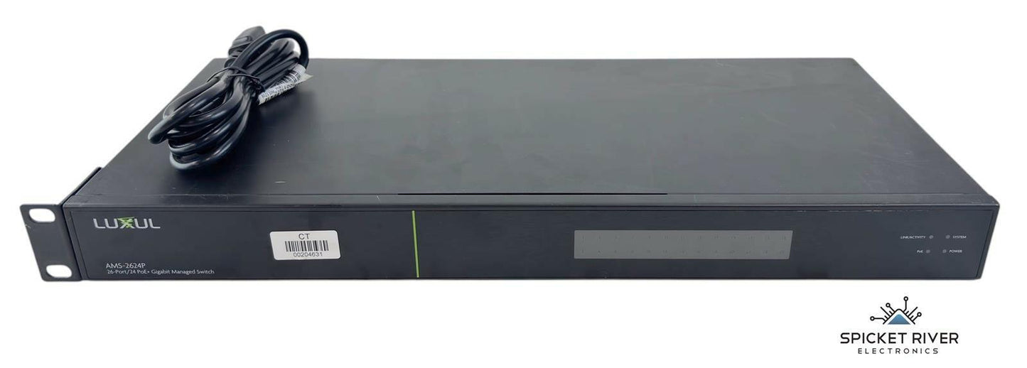 Luxul AMS-2624P AV Series 26-Port / 24 PoE+ Gigabit Managed Switch