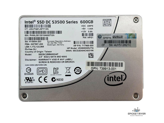 Intel DC S3500 Series SSDSC2BB600G4P 600GB SATA 6Gb/s 2.5" SSD Solid State Drive