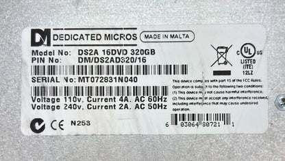 Dedicated Micros Digital Sprite 2 DS2A 16-Ch DVD DVR Recorder - No HDD - READ