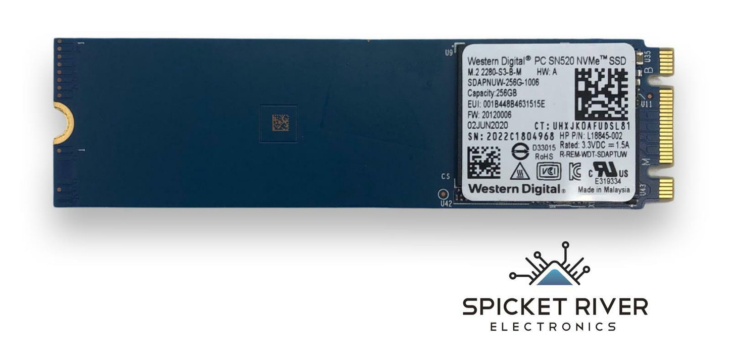 Western Digital PC SN520 SDAPNUW-256G-1006 256GB M.2 2280 NVMe SSD