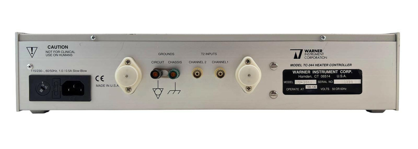 Warner Instrument TC-344B Dual Automatic Temperature Heater Controller