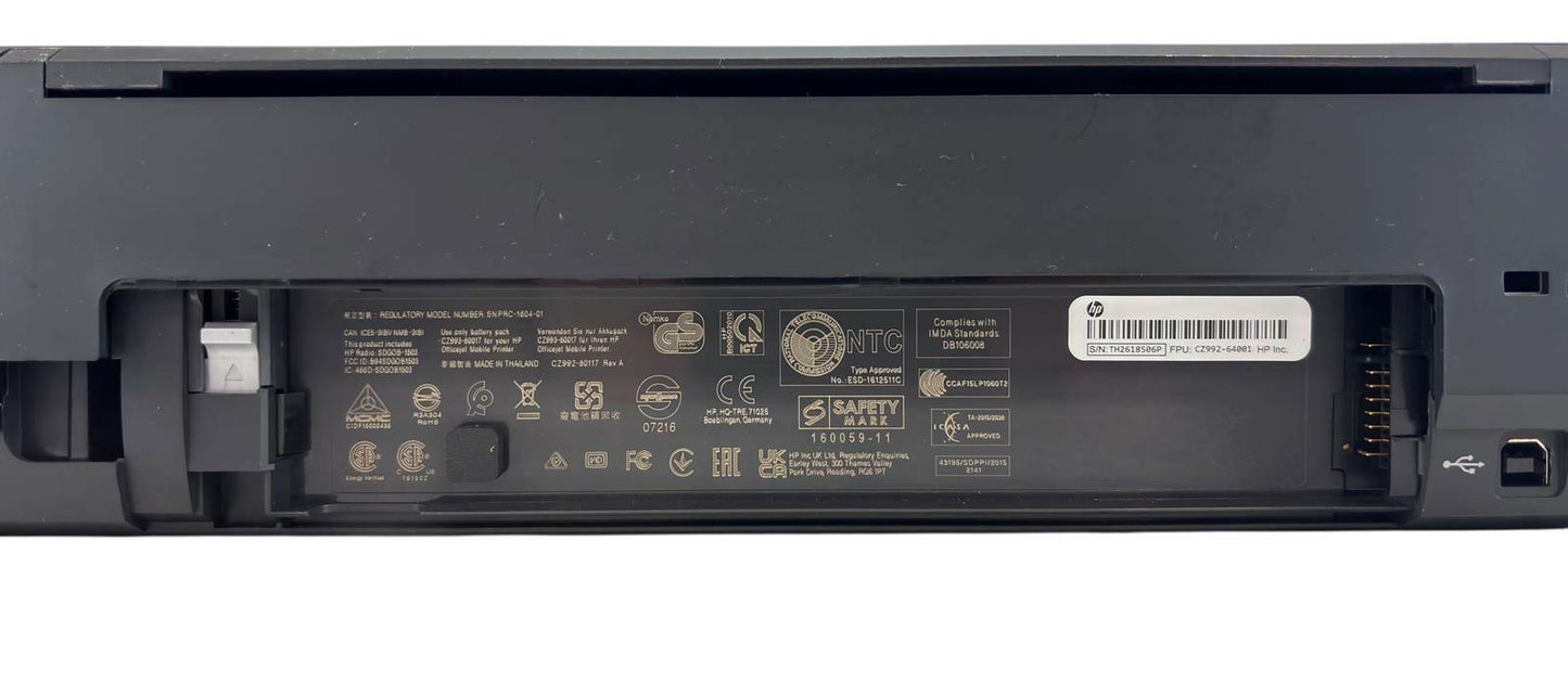 HP OfficeJet 250 Mobile All-in-One Portable Printer Copier Scanner w/ Battery