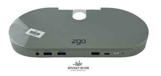 ZGO Zdock 30-0046-SL Dual Video USB Zgonic Monitor Arm Docking Station - Gray
